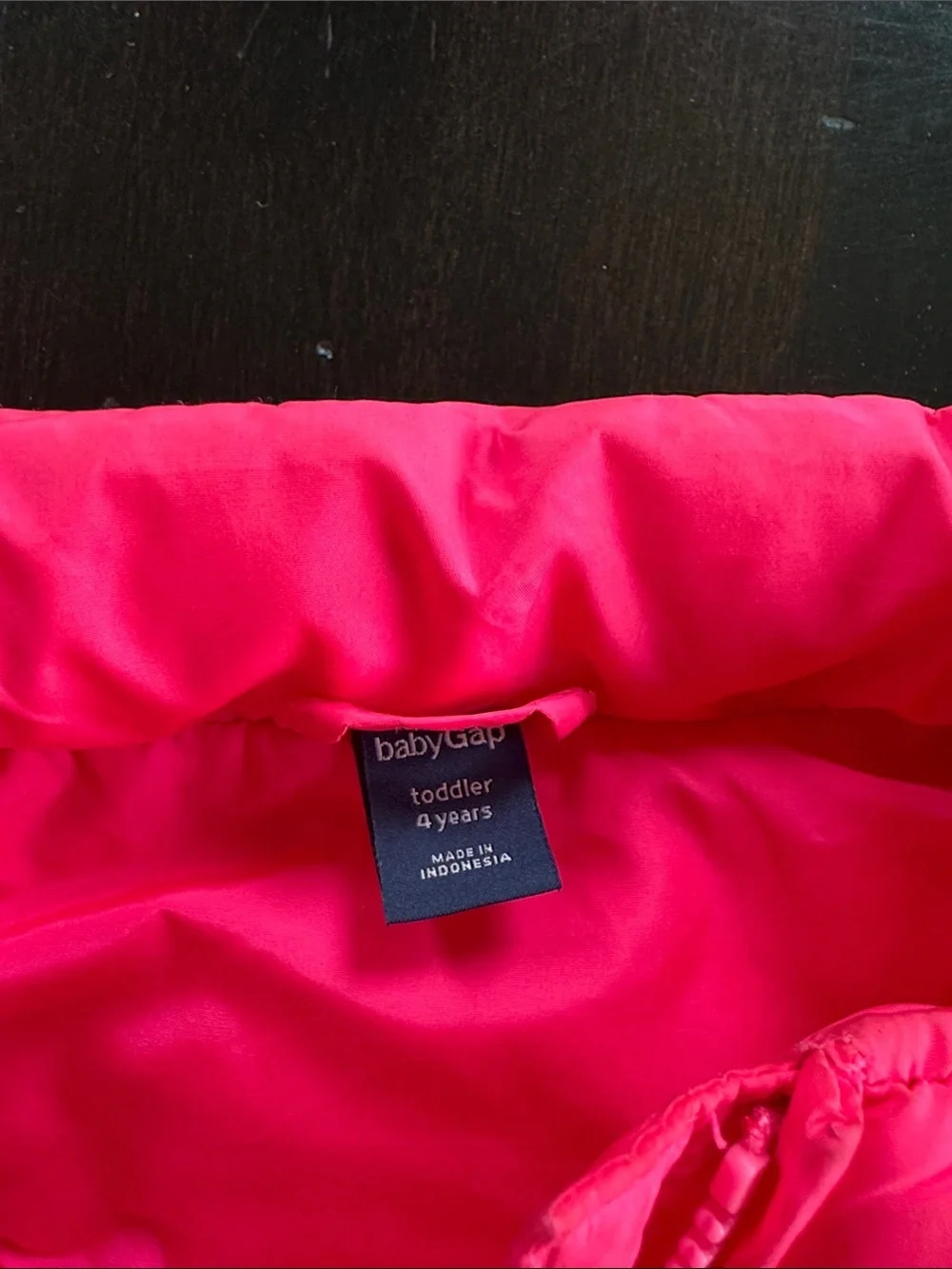 GAP Hot Pink Puffer Vest